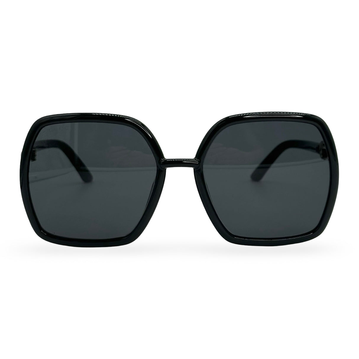 GUCCI: Horsebit Square Sunglasses