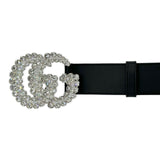 Calfskin Crystal GG Marmont Belt
