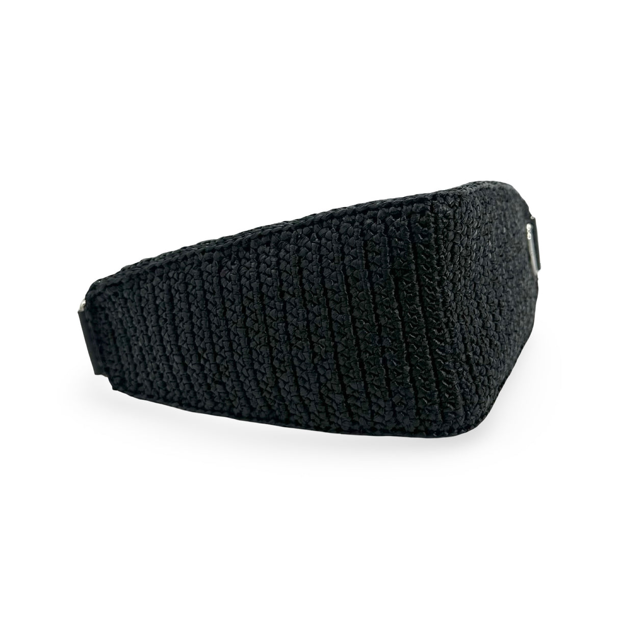 PRADA: Crochet Raffia Triangle Shoulder Bag