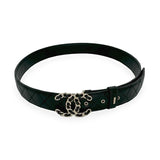 CHANEL: Quilted Lambskin Woven CC Belt