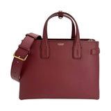 Calfskin Medium Banner Check Tote