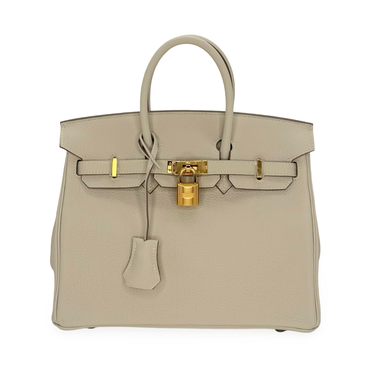 HERMÈS: Togo Birkin 25 Craie