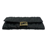 FENDI: FF Embossed Baguette Continental Wallet with Chain