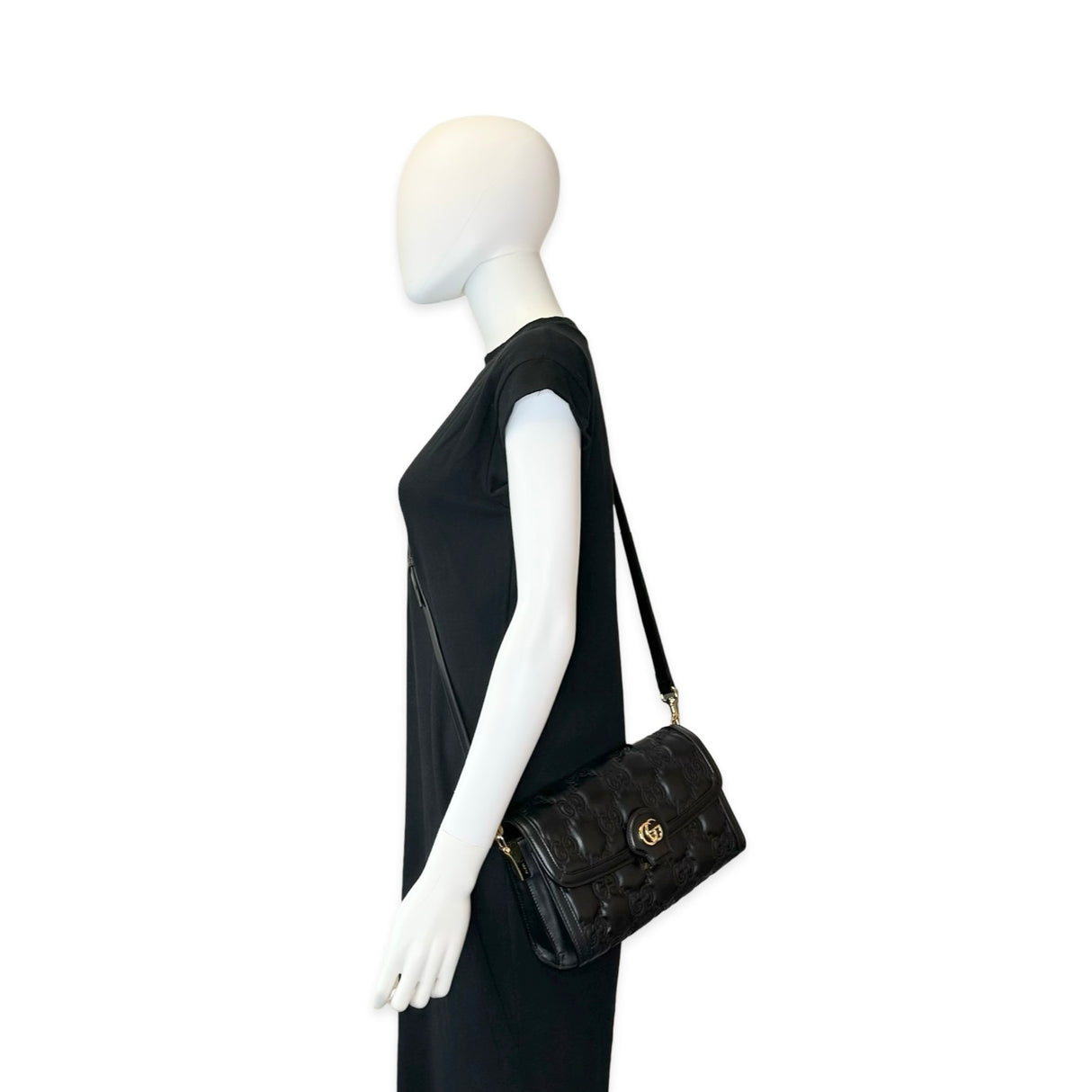 GG Matelasse Quilted Flap Shoulder Bag