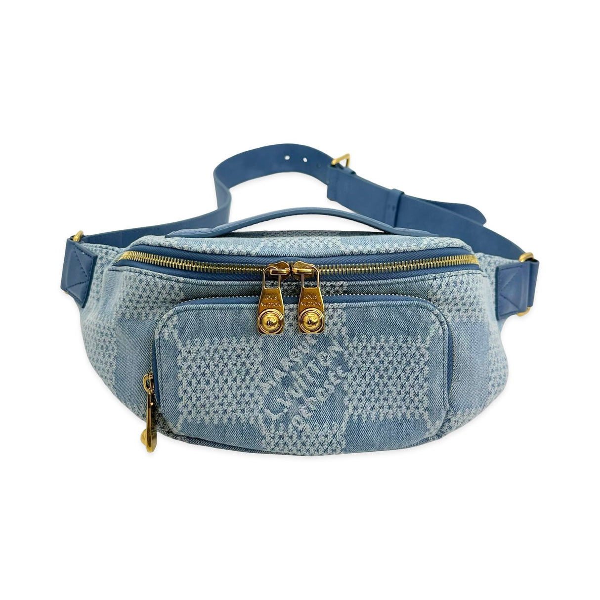 LOUIS VUITTON: Damier Denim Rush Bumbag