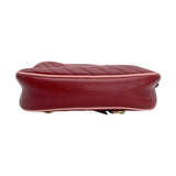 GUCCI: Quilted Leather GG Torchon Small Marmont Camera Bag