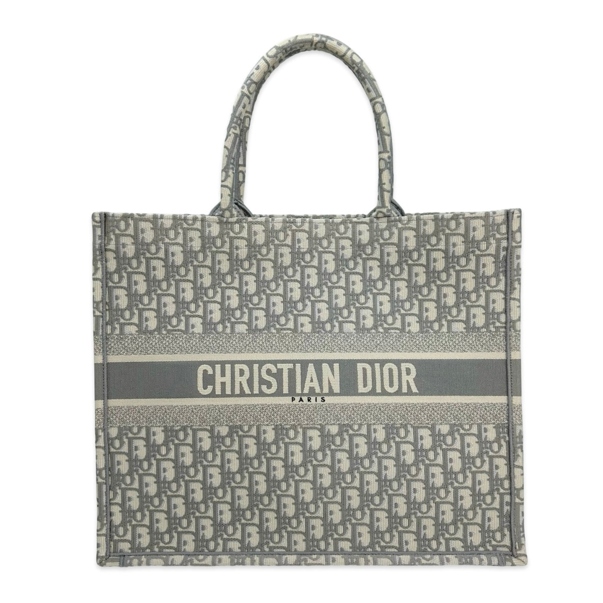 CHRISTIAN DIOR: Oblique Embroidered Large Book Tote