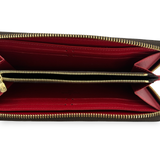 LOUIS VUITTON: Damier Ebene Clemence Wallet