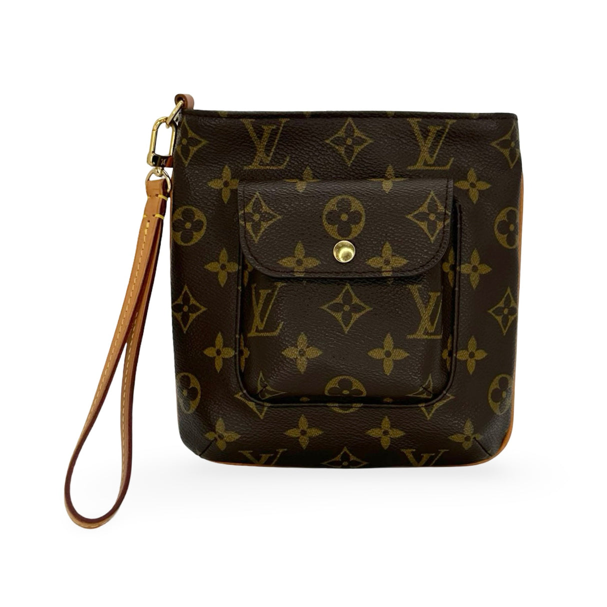 LOUIS VUITTON: Monogram Partition Wristlet