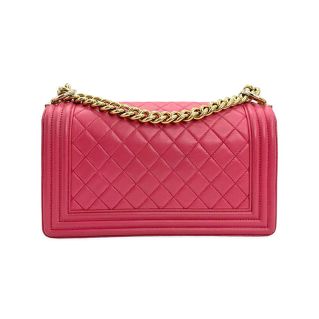 CHANEL: Quilted Lambskin Old Medium Boy Bag