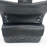CHANEL: Iridescent Quilted Caviar Jumbo Classic Double Flap