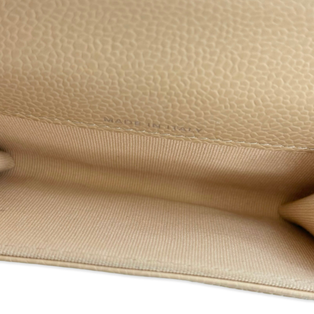 CHANEL: Quilted Caviar Classic Flap Card Holder