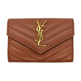 Quilted Lambskin Cassandre Snap Wallet