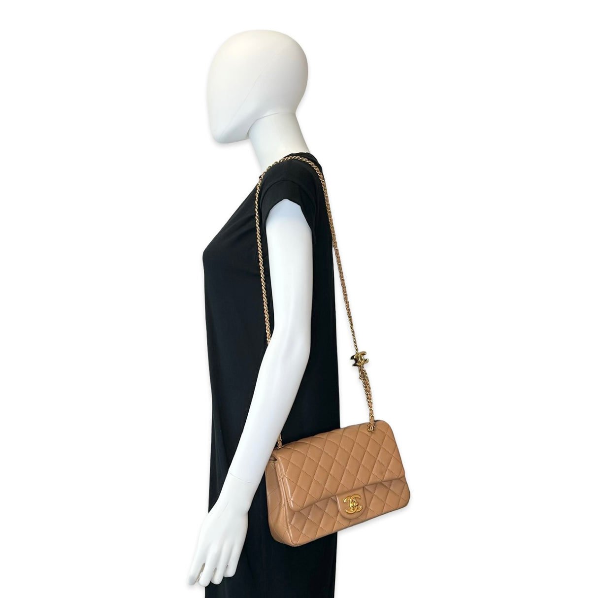 Quilted Lambskin CC Crush Small Single Flap Bag