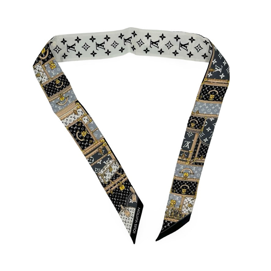 LOUIS VUITTON: Silk Monogram Lets Go BB Bandeau