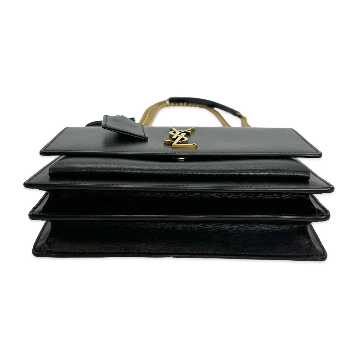 SAINT LAURENT: Calfskin Medium Sunset Chain Bag