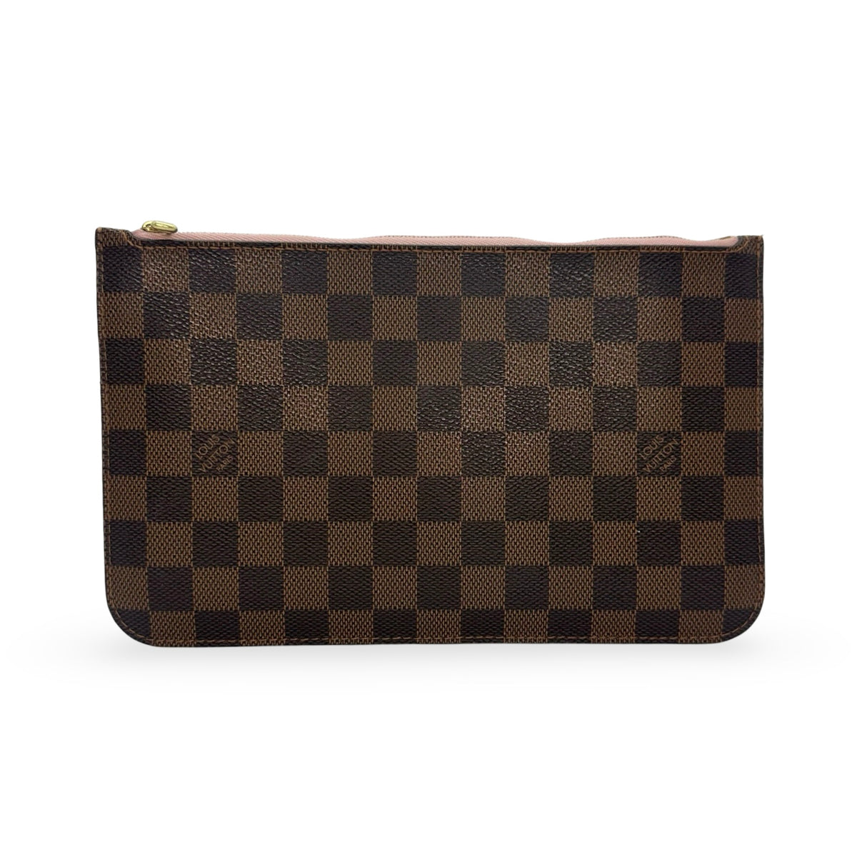 LOUIS VUITTON: Damier Ebene Neverfull Pochette