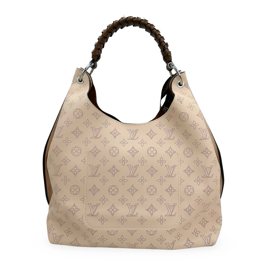 LOUIS VUITTON: Mahina Carmel Hobo Bag