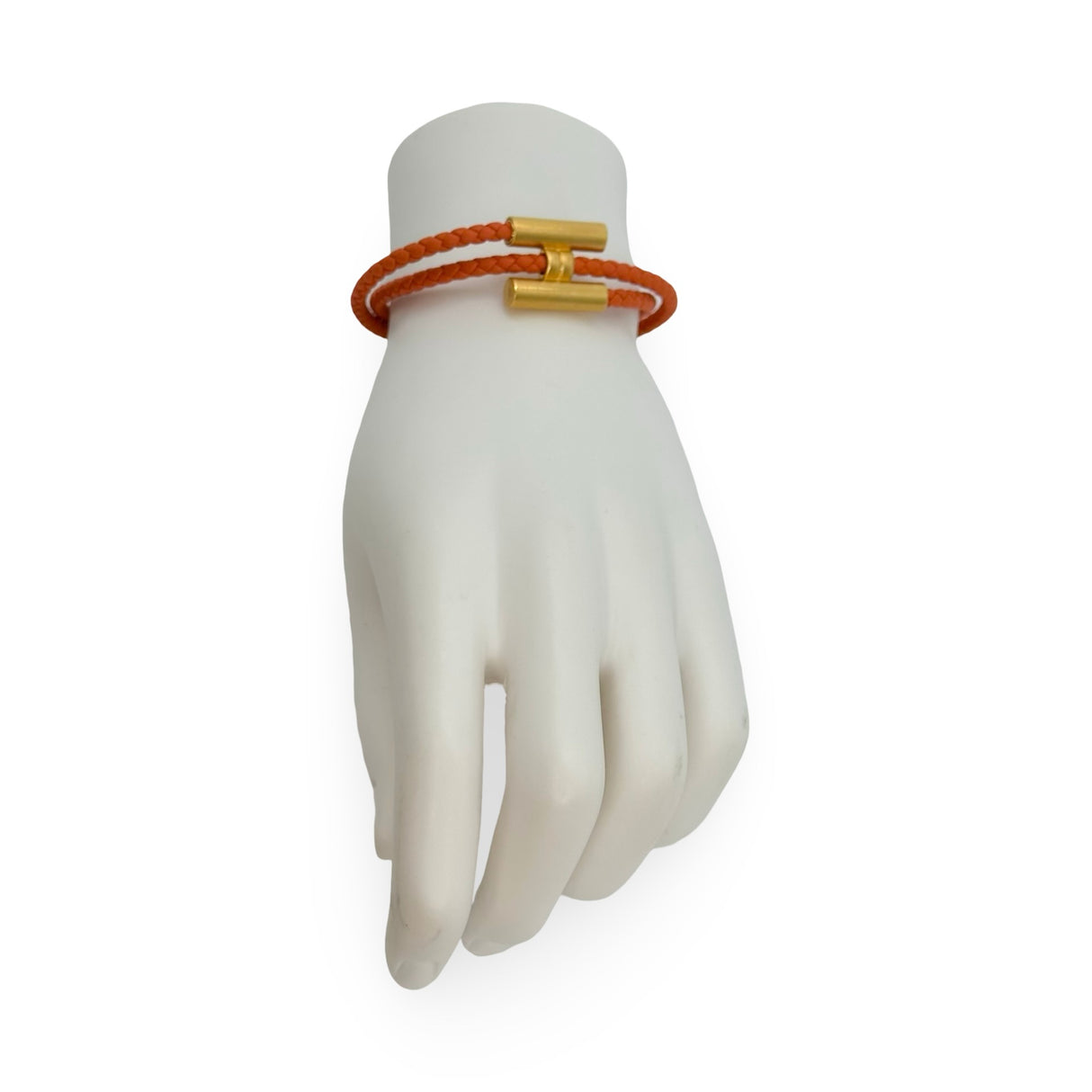 HERMES: Swift Calfskin Tournis Tresse Bracelet