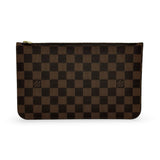 LOUIS VUITTON: Damier Ebene Neverfull Pochette