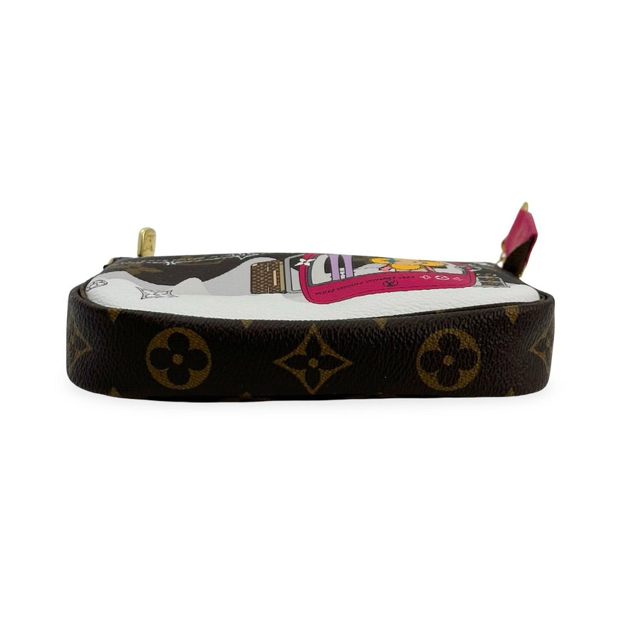 LOUIS VUITTON: Monogram Animation Mini Pochette Accessoires