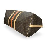 LOUIS VUITTON: Monogram Stripe Keepall Bandouliere 55