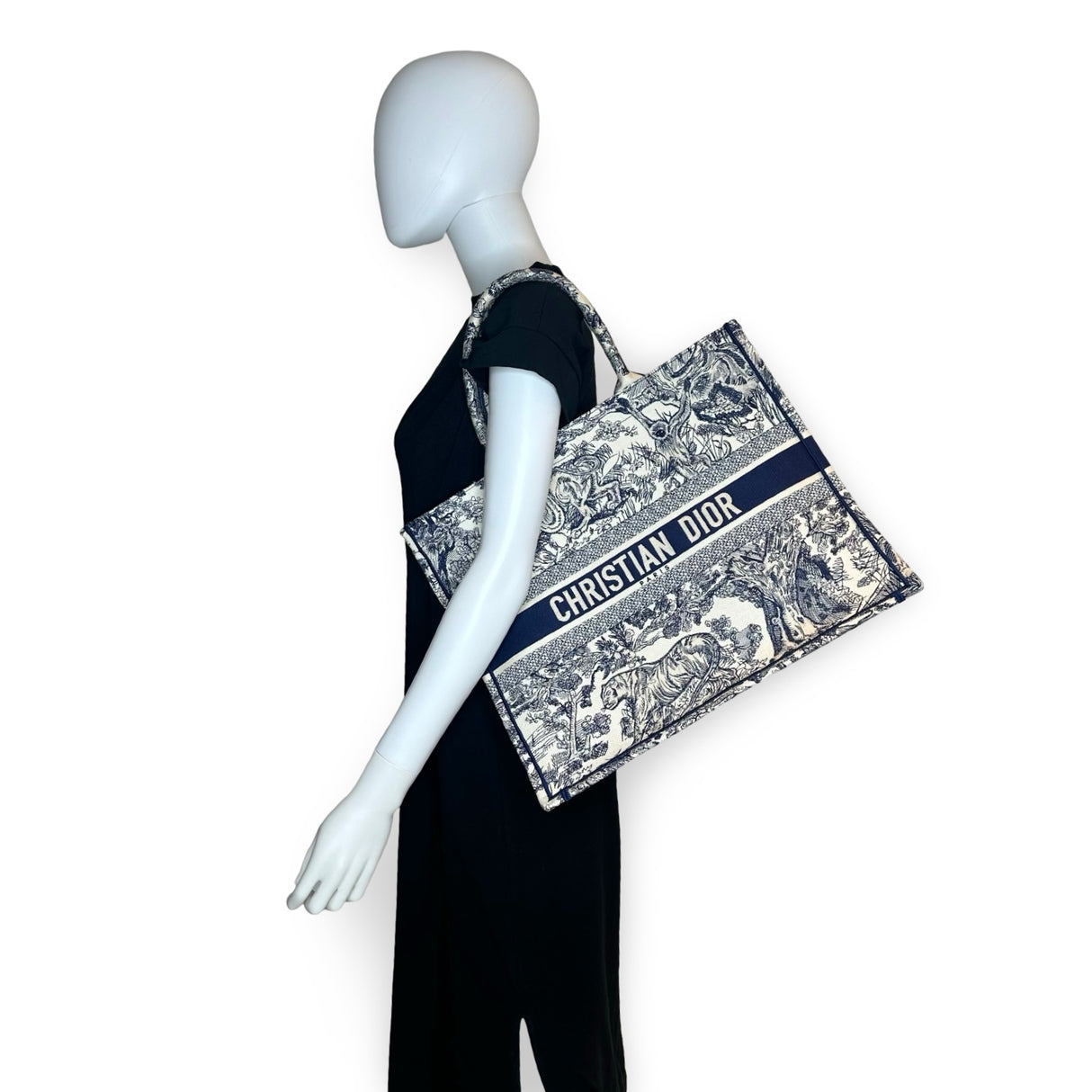 CHRISTIAN DIOR: Toile de Jouy Large Book Tote