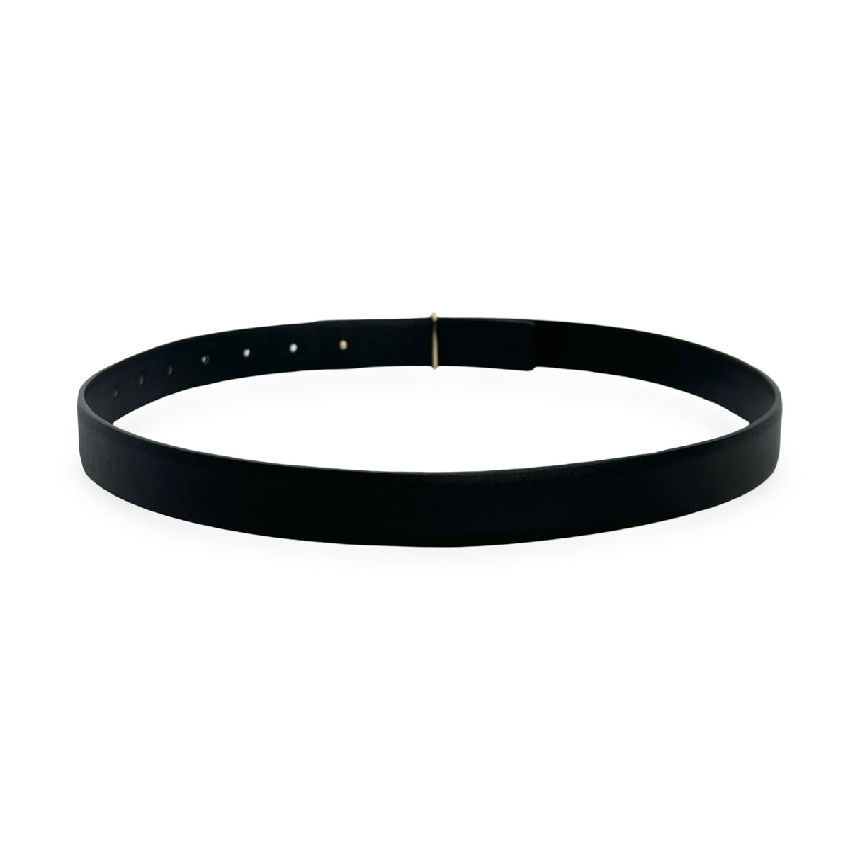 CHANEL: Calfskin Logo Belt