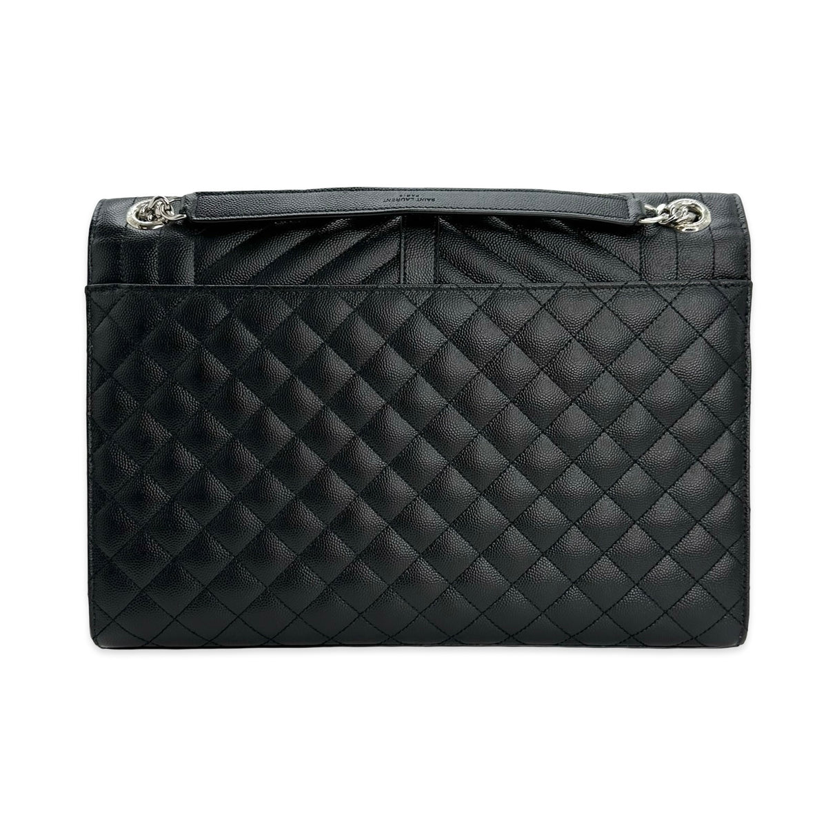 SAINT LAURENT: Triquilt Grain de Poudre Large Envelope Flap Bag