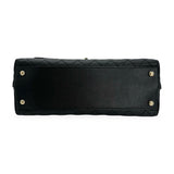 CHANEL: Quilted Caviar Small Coco Top Handle Flap Bag