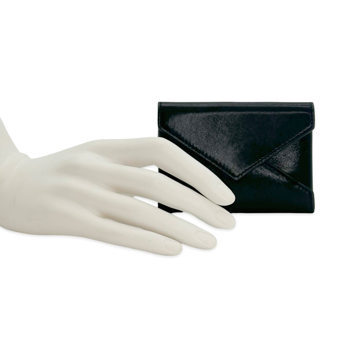 SAINT LAURENT: Calfskin Letter Card Case Wallet