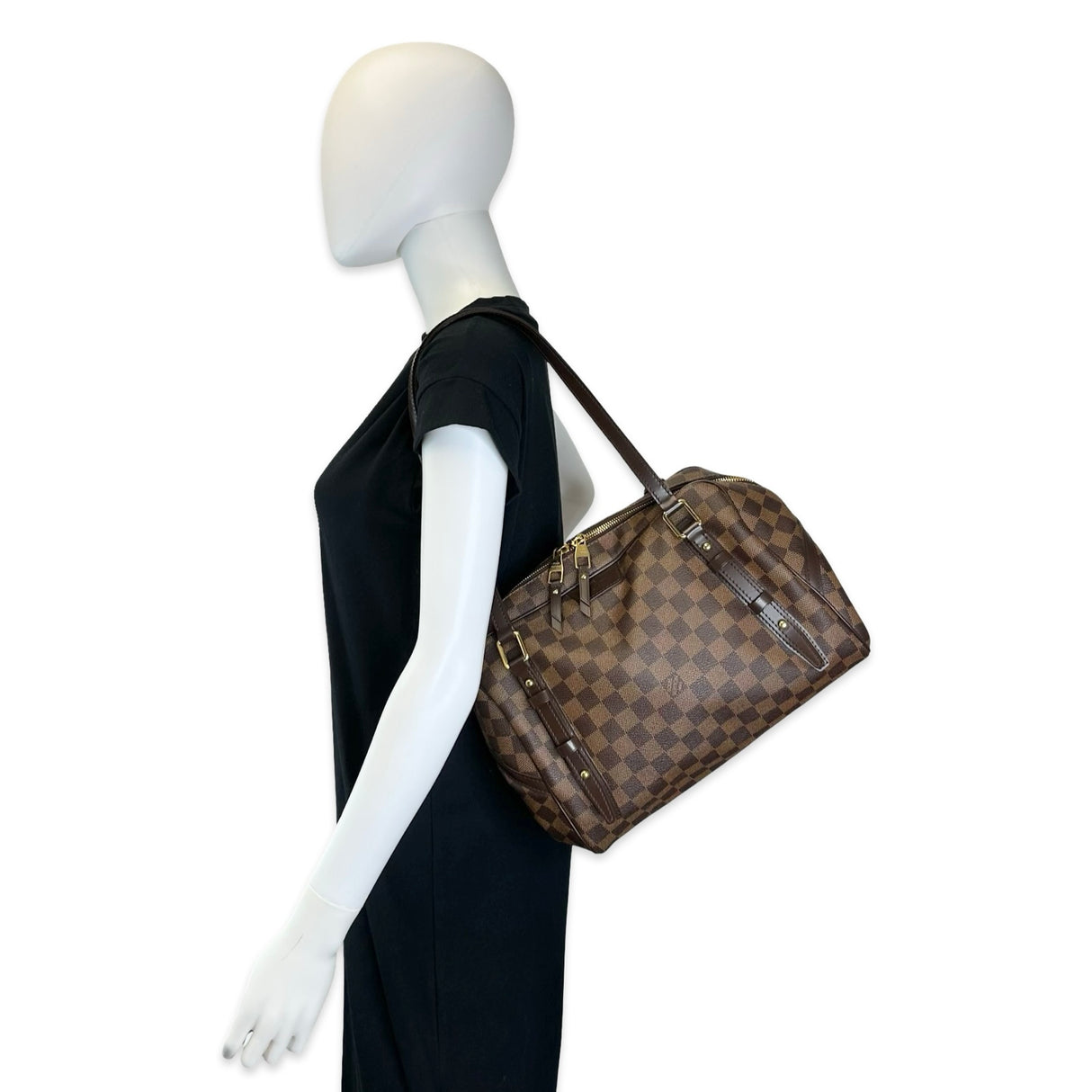 LOUIS VUITTON: Damier Ebene Rivington GM