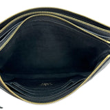LOUIS VUITTON: Monogram Empreinte Double Zip Pochette