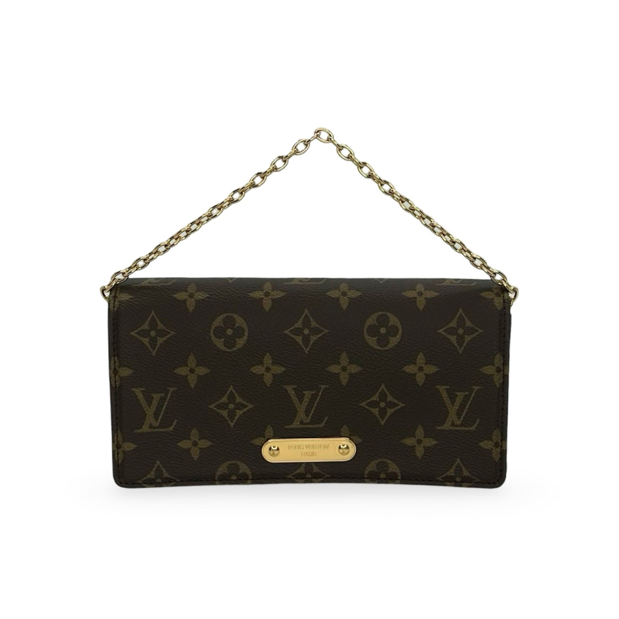 LOUIS VUITTON: Monogram Lily Wallet on a Chain