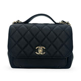 CHANEL: Quilted Caviar Small Business Affinity Flap Bag