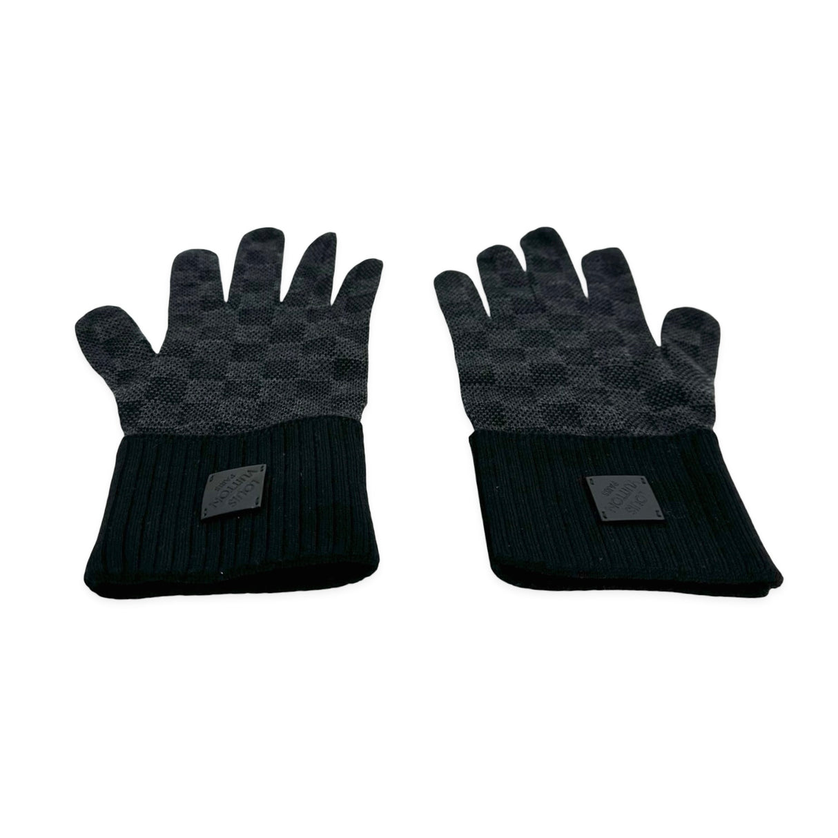 Wool Neo Petit Damier Gloves