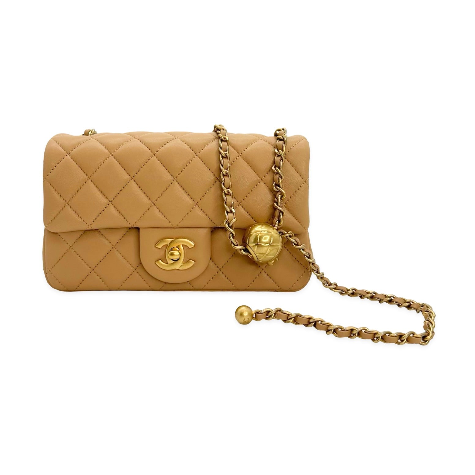 CHANEL ベージュ ボディバッグ シャネルCHANELボディバックトラベルラインベージュ