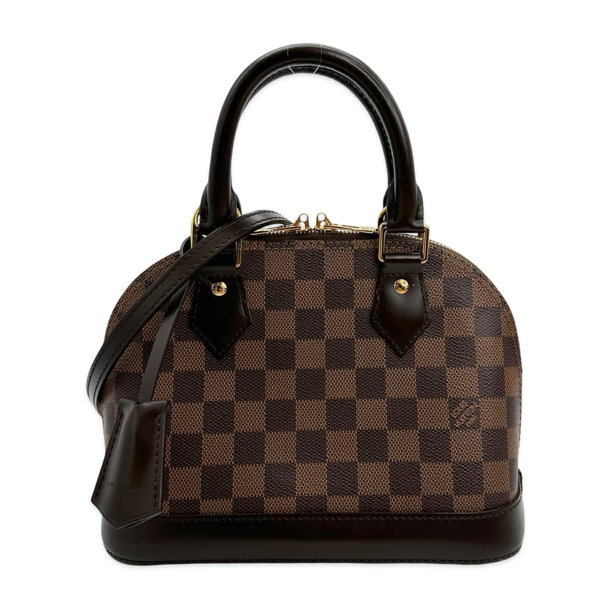 LOUIS VUITTON: Damier Ebene Alma BB
