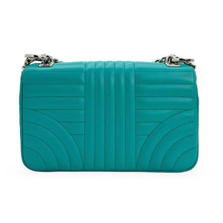 PRADA: Quilted Leather Diagramme Flap Chain Bag
