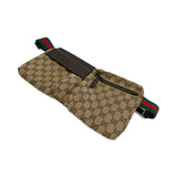GG Canvas Double Pocket Belt Bag