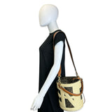 Zucca Raffia Step Out Medium Bucket Bag