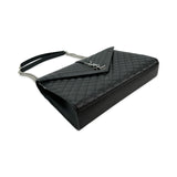 SAINT LAURENT: Triquilt Grain de Poudre Large Envelope Flap Bag