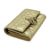 CHRISTIAN DIOR: Lambskin Cannage My Dior Glycine Wallet