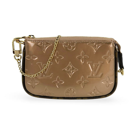 LOUIS VUITTON: Monogram Vernis Mini Pochette Accessoires