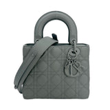 CHRISTIAN DIOR: Cannage Ultramatte My ABCDior Small Lady Dior