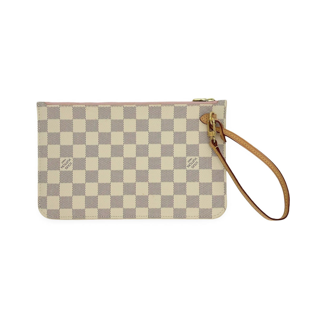 LOUIS VUITTON: Damier Azur Neverfull Pochette