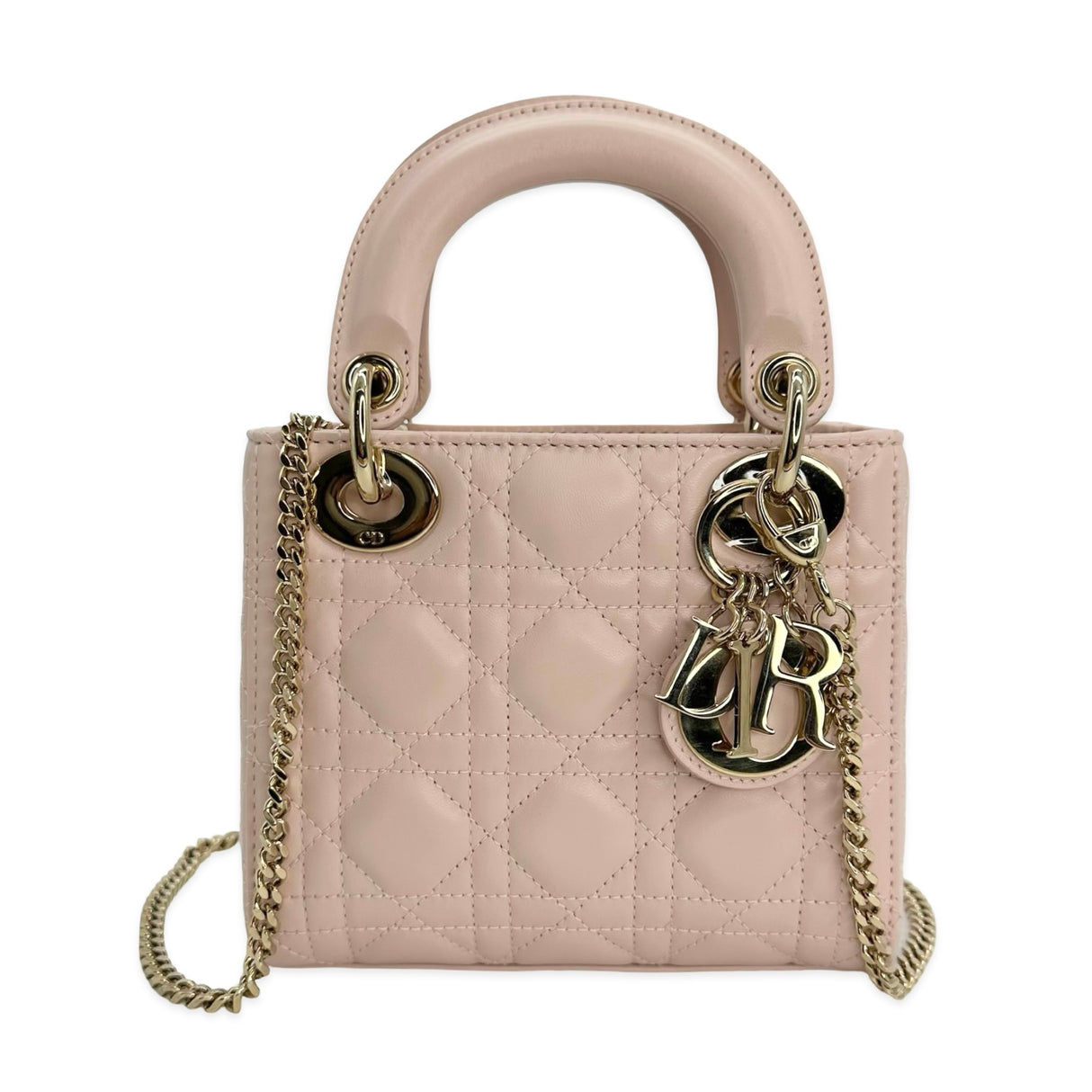 CHRISTIAN DIOR: Cannage Mini Lady Dior