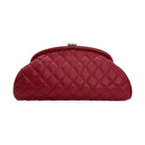 CHANEL: Quilted Caviar Timeless CC Clutch