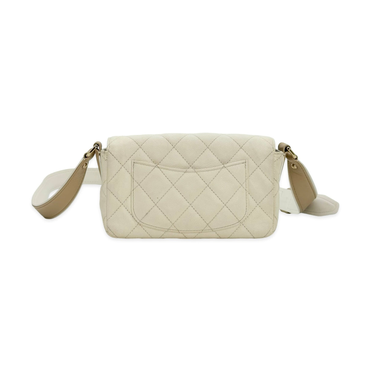 Quilted Caviar Mini Rectangular Flap