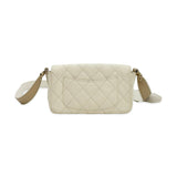 Quilted Caviar Mini Rectangular Flap